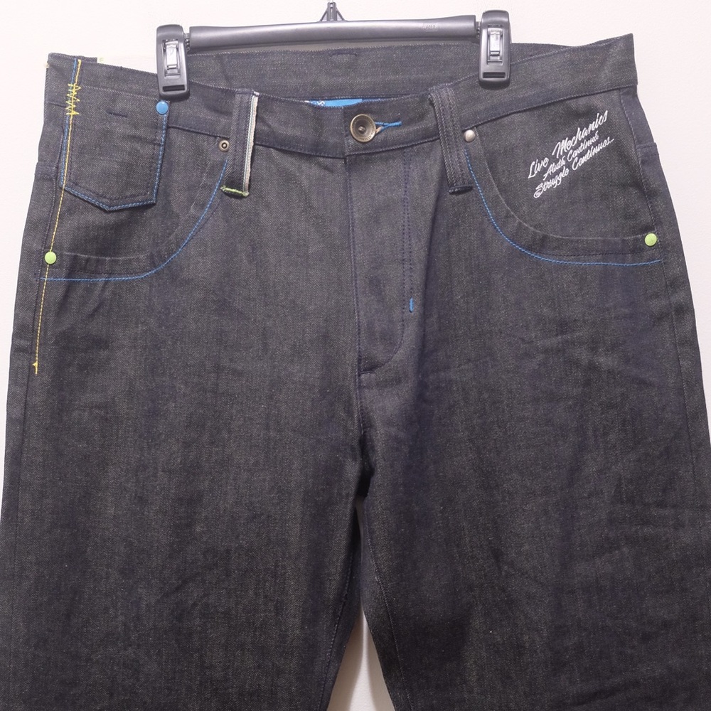 LIVE MECHANICS AFRICAN STRUGGLE SELVEDGE JEANS